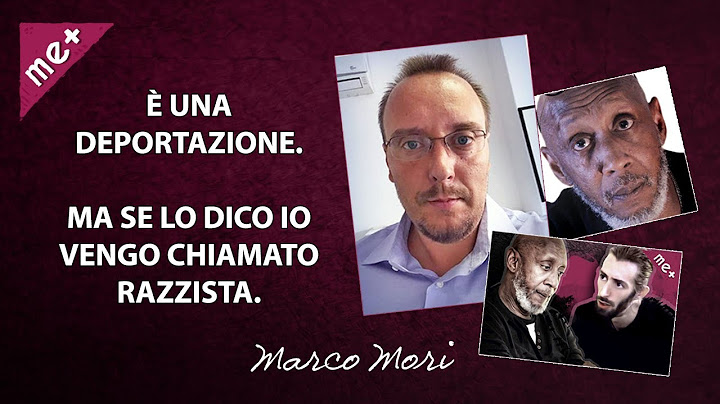 "È una deportazione" ma se lo dico vengo chiamato razzista. Marco Mori