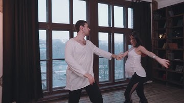 Zouk Vladivostok_Alexey Kiselev & Anna Ditiateva + baby_zouk  improvisation Blizzard (Метель)