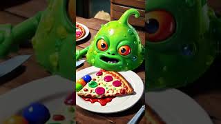Yucky Jelly Blob Pukes Rainbow! 🤢🟢🌈 #shorts