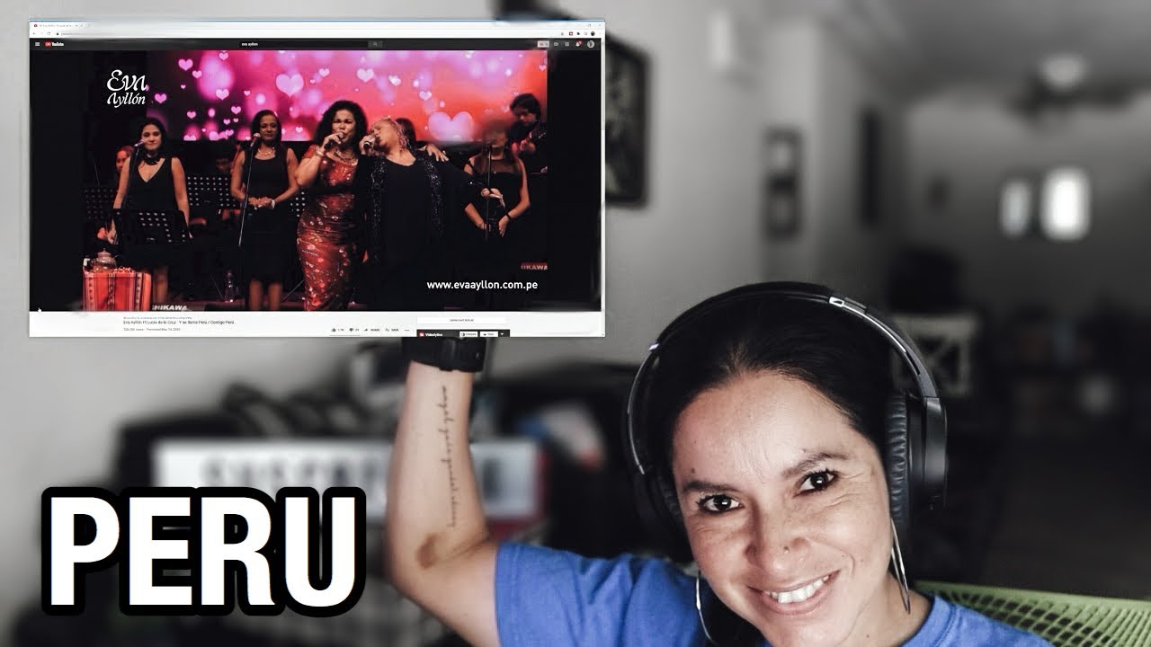 [REACCION] VIDEO EN VIVO EVA AYLLON ft. LUCIA DE LA CRUZ - Y SE LLAMA PERU | CONTIGO PERU (OFICIAL)