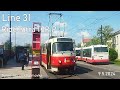 Line 31 Ride Tatra T3R.P to Palmovka