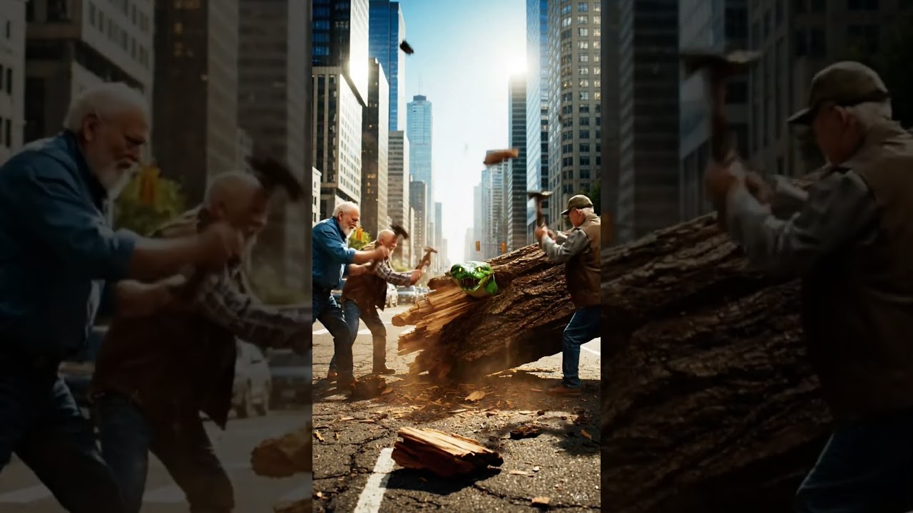 Old Men Rescue vs Big Wild Snake | Epic Cinematic City Scene | 4K  