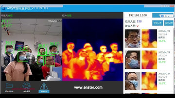 Security CCTV AI Body Temperature indicator Infrared Thermal imaging Camera