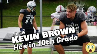 Kevin Brown Is Only A Sophomore Hes One Of The Best O-Lineman In The Country
