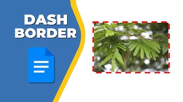 how to add a dash border to the image in Google Docs