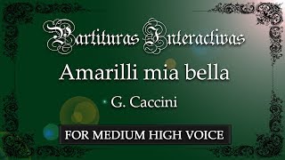Amarilli, mia bella KARAOKE FOR MEDIUM HIGH VOICE - G. Caccini - Key: G Minor