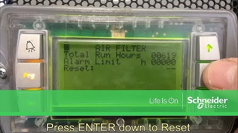 Clearing Uniflair Air Filter Run Hours Violation Alarm | Schneider Electric Support