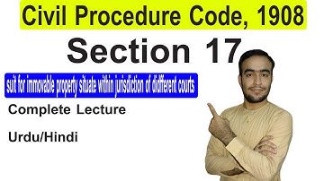 cpc lecture # 6 ||Section 17 cpc|| Adv. Shafqat Mehmood