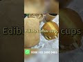 Edible Coffee cups for cafe shops Do you want have a try?