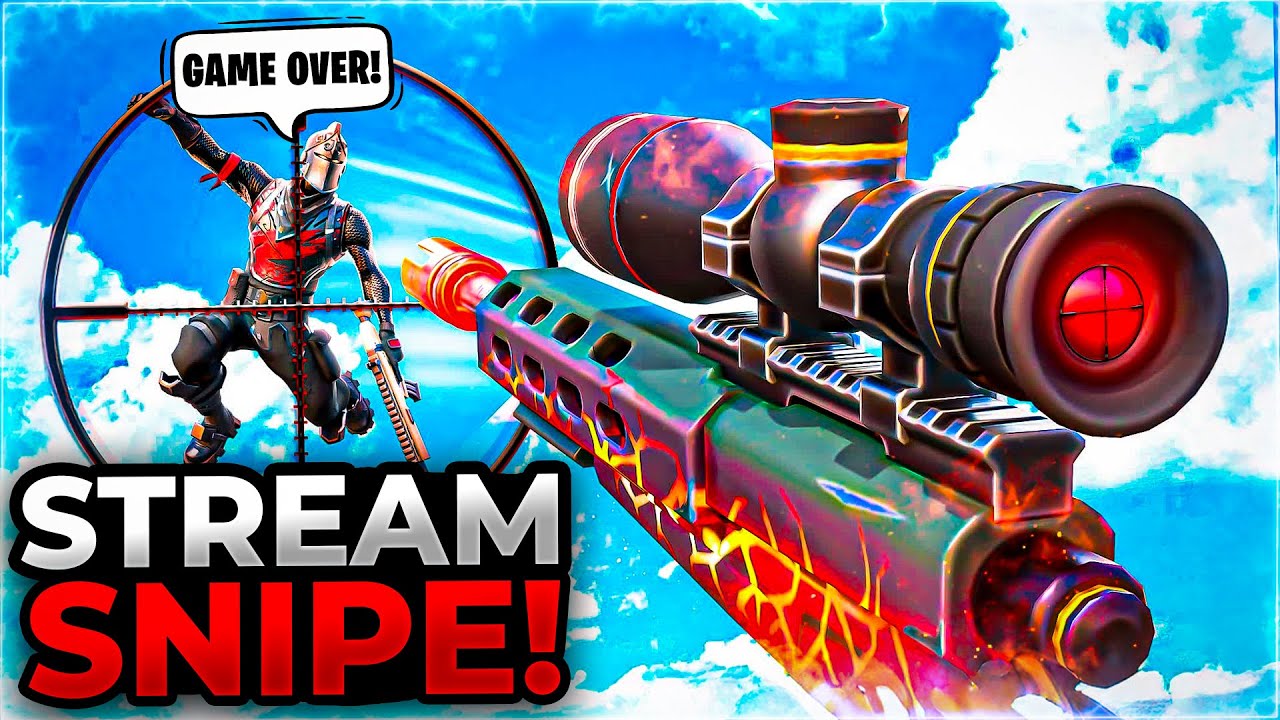 I LET MY CHAT STREAM SNIPE ME (FORTNITE EDITION)