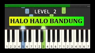 piano tutorial halo halo bandung - lagu wajib nasional