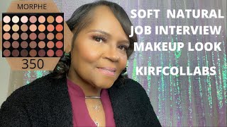 SOFT NATURAL JOB INTERVIEW MAKEUP LOOK | MORPHE 350 SUPERNATURAL GLOW PALETTE | JANUARY #kirfcollabs screenshot 5