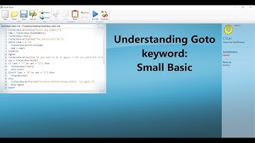 Understanding Goto keyword: Small Basic