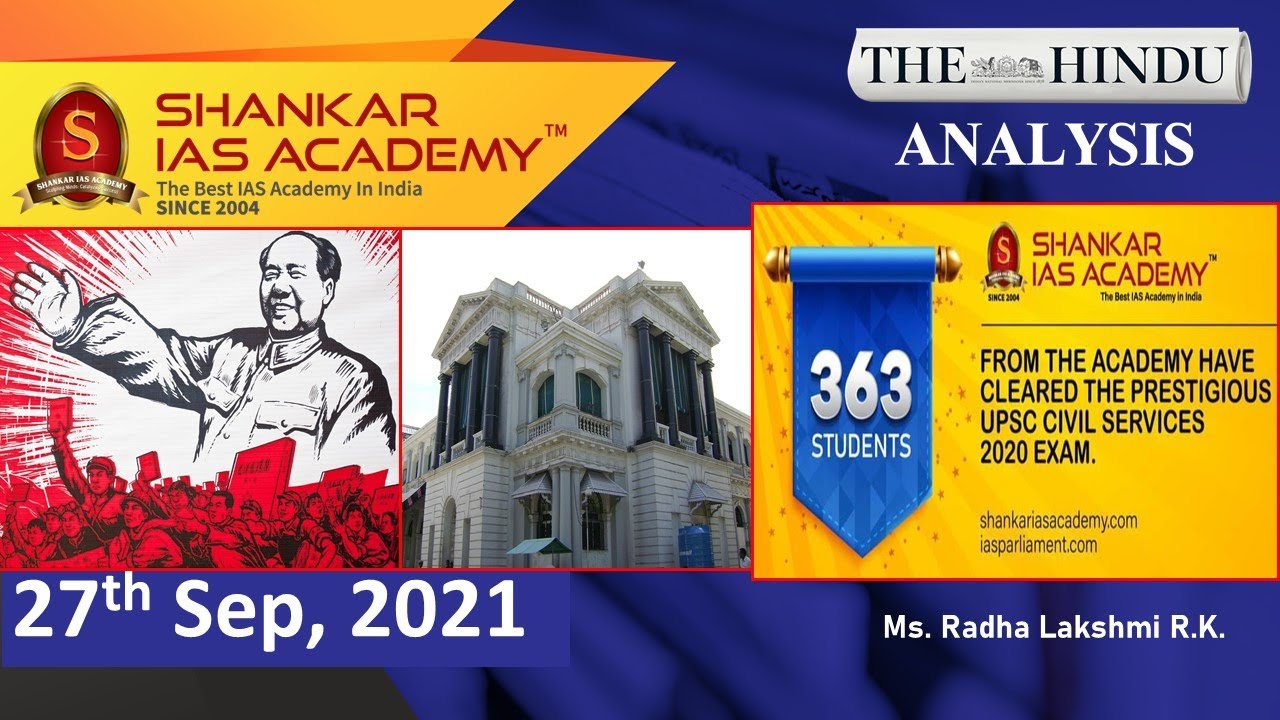 The Hindu Daily News Analysis || 27th September 2021 || UPSC Current Affairs || Prelims 2021 & Mains