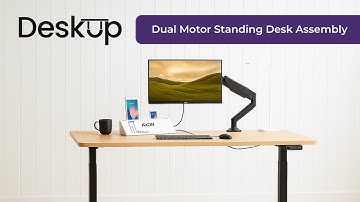 Deskup Dual Motor Standing Desk Assembly Video, Sit Stand Desk Instructions.