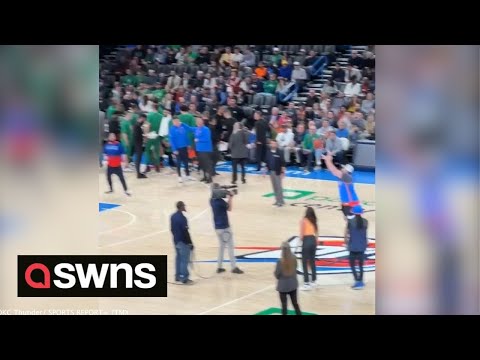 Basketball fan hits