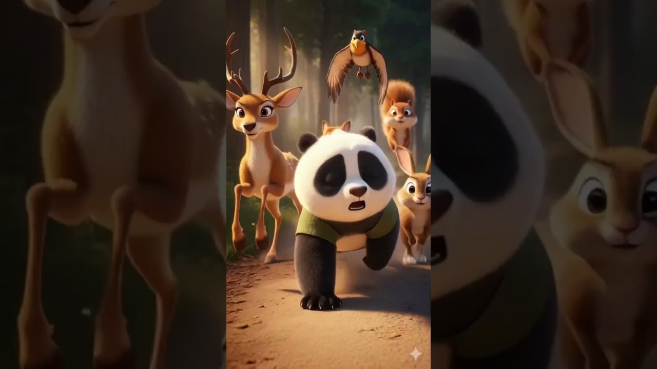 "Shiro the Panda Returns Lost Wallet & Saves Elephant | Forest Adventure Story" 