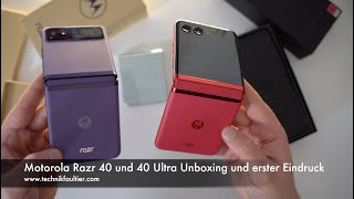 Motorola Razr 40 und 40 Ultra Unboxing und erster Eindruck