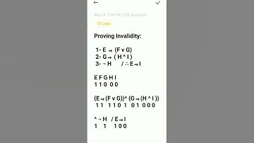 Logic: Proving Invalidity