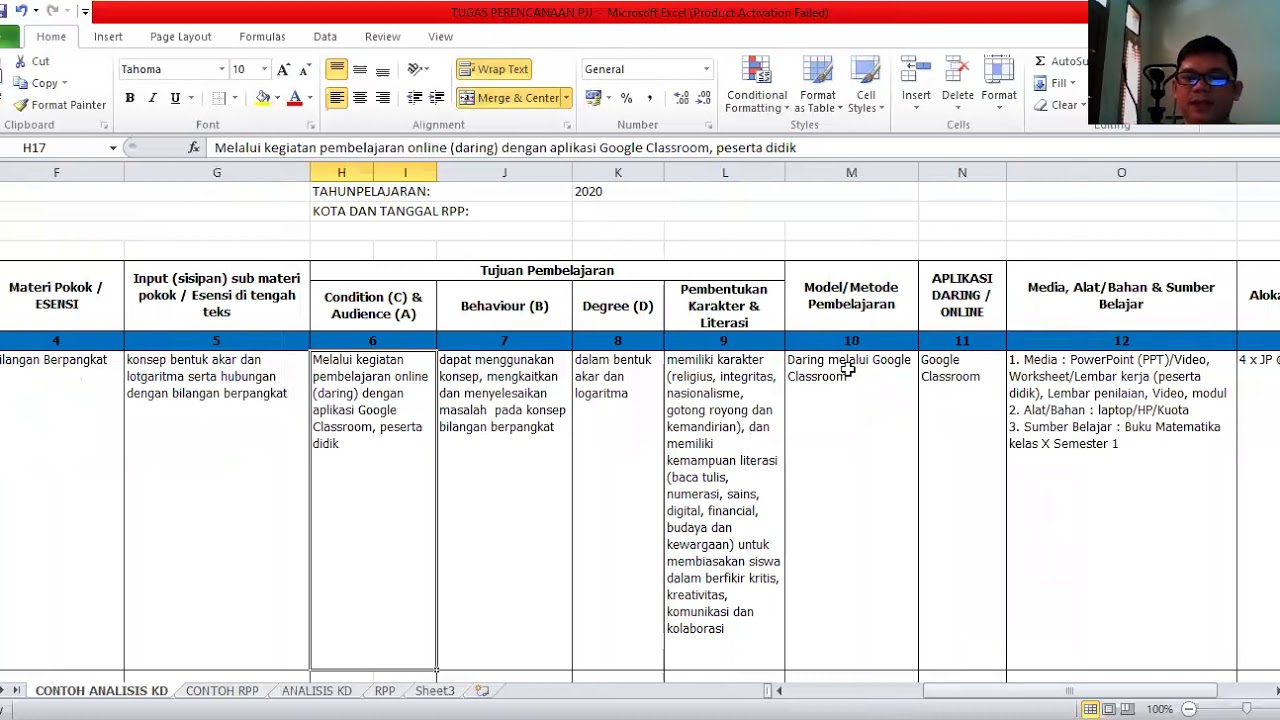 Analisis KD dan pembuatan RPP - YouTube