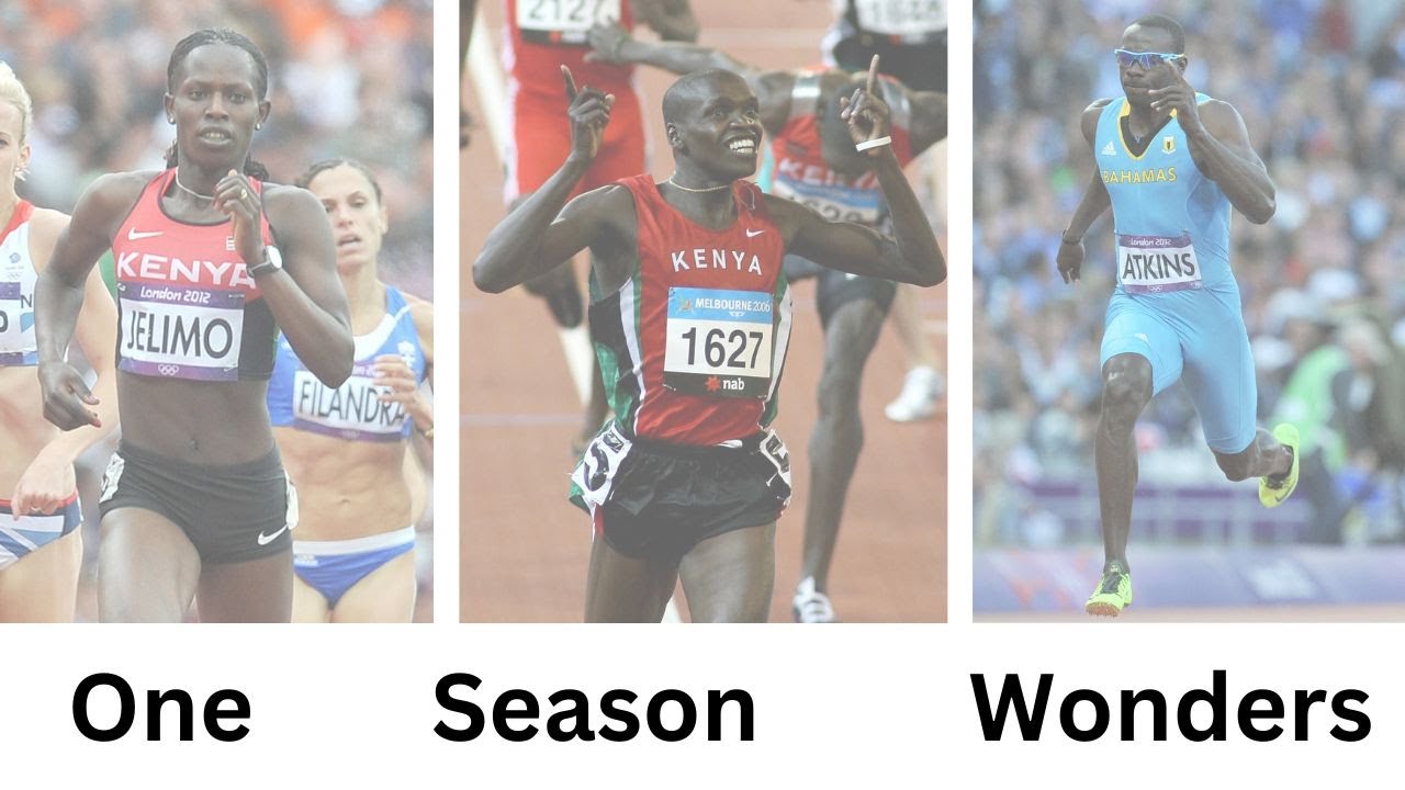 Track athletes who had only ONE great season