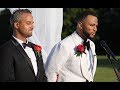 Groom can't hold back tears while singing to his Bride 😭😭 Rosecliff Mansion Wedding Ceremony