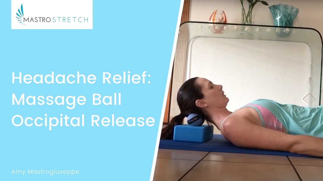 Headache relief massage ball occipital release YouTube