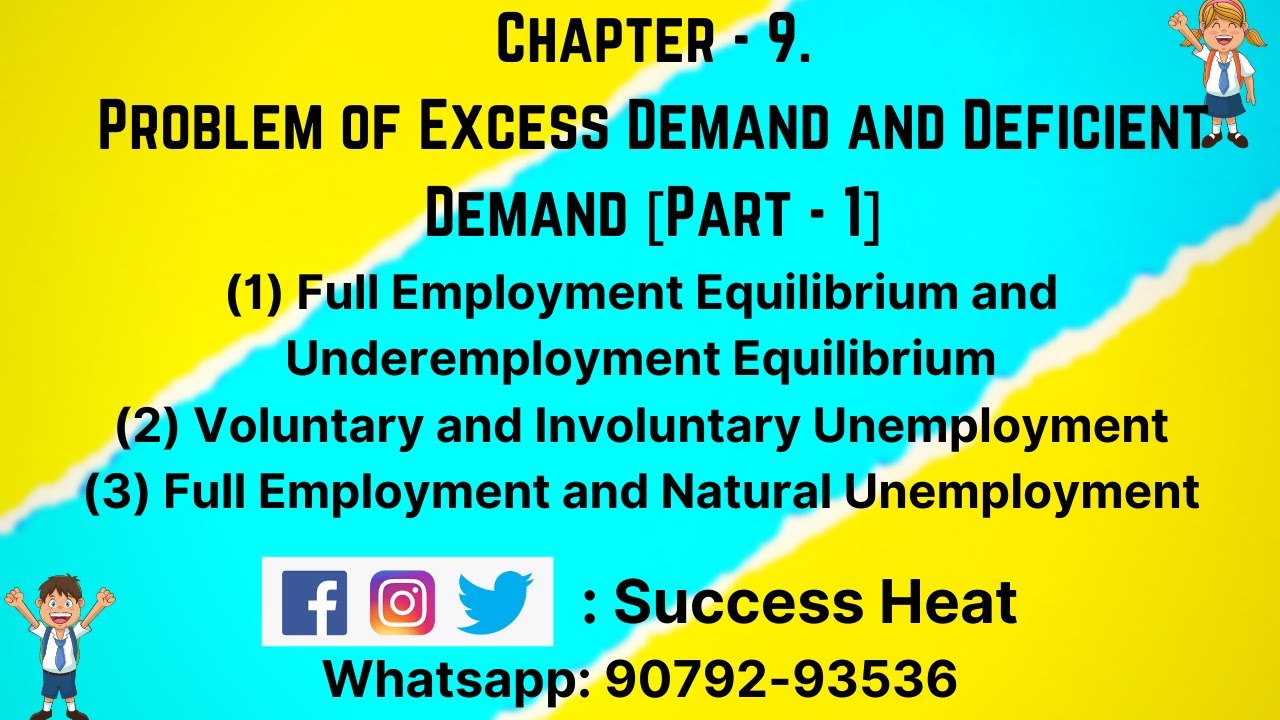 #51| Types of Employment |Deficient Demand and Excess Demand |Term-2|