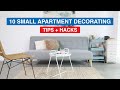 10 Small Apartment Decorating Tips + Hacks | MF Home TV