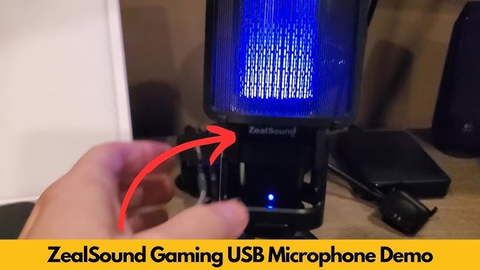 ZealSound USB Microphone,Condenser Computer PC Mic,Plug&Play Gaming Mi