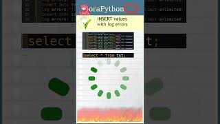 INSERT values with log errors in oracle. #Shorts #OracleTutorial