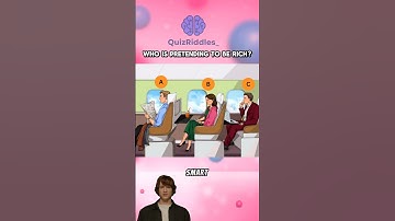 Who is pretending to be rich? #riddle #riddles #quiztime #enigmas #shortsquiz