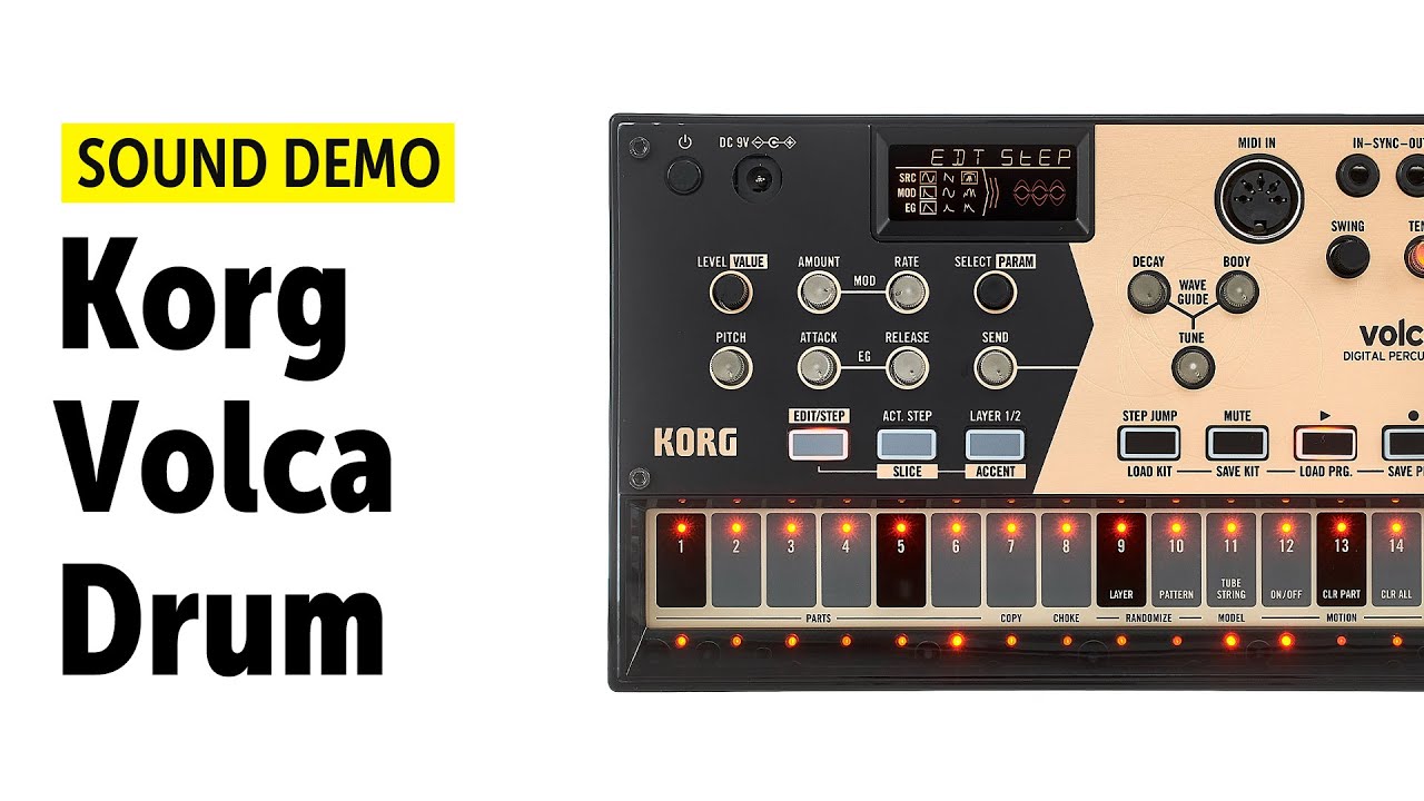 Korg Volca Drum Sound Demo (no talking)