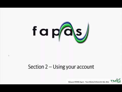 How to use Fapas Website to search for Proficiency Tests and log-in into the account