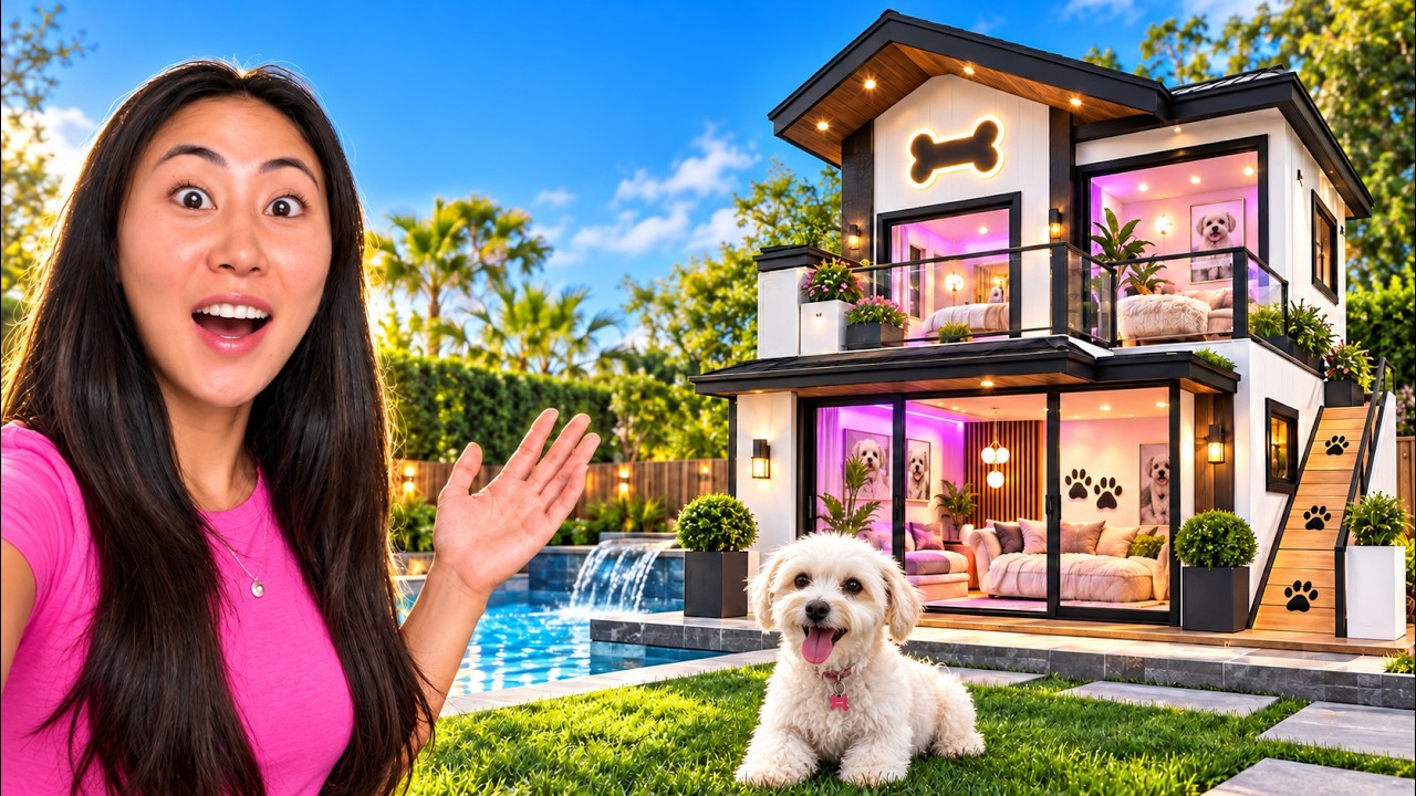 I BUILT A $25,000 DREAM DOG HOUSE!!