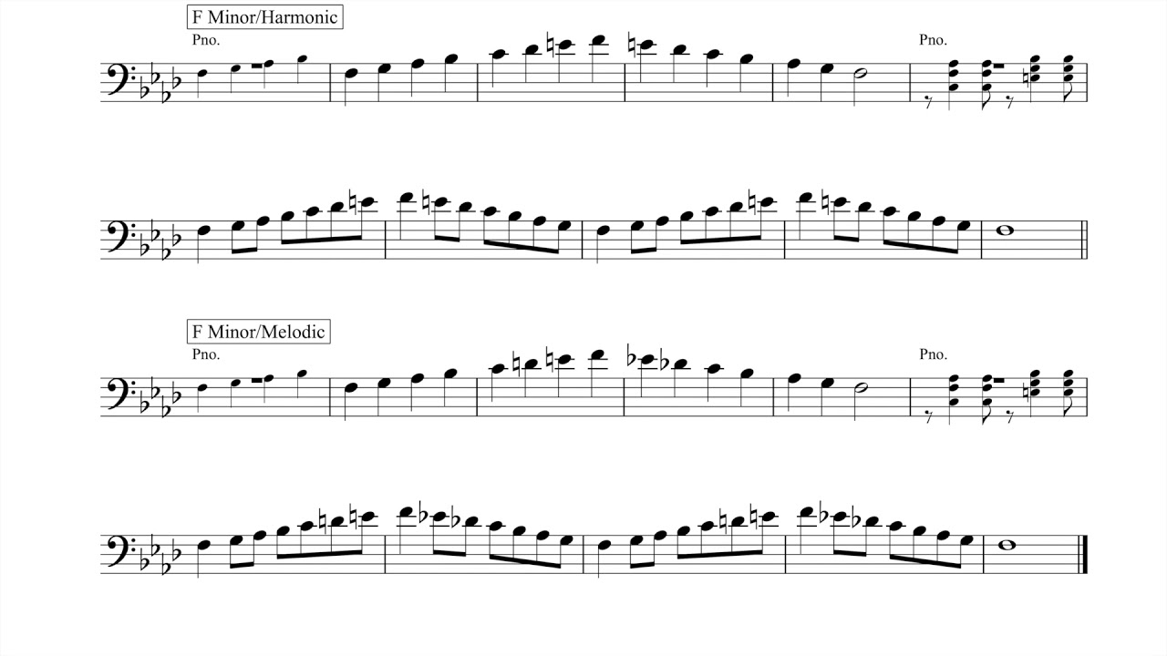 Minor Scale Exercises For TrombonePart 2 トロンボーンの為の短音階練習曲Part 2 YouTube