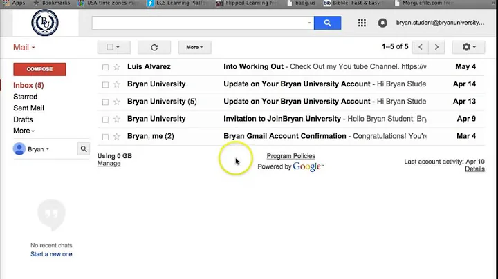 Access and Set Up Your Bryan Gmail