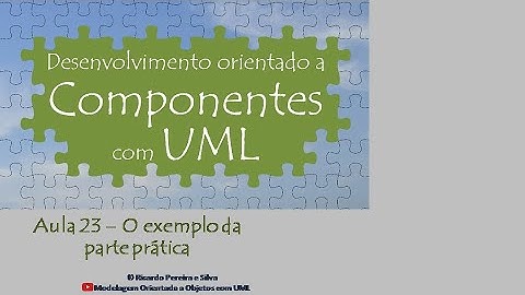 Aula 23 – Desenv. orient. a componentes com UML - O exemplo da parte prática