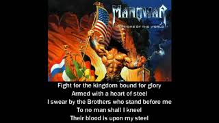 Manowar Call To Arms Live WITH LYRICS