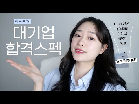   공채 합격 스펙 궁금해요 학점 토익 HSK 대외활동 자소서꿀팁 서류전형 지원서 대공개