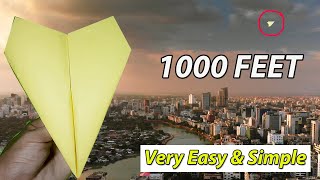 How to fold the best paper airplane that flies far || Paper plane easy