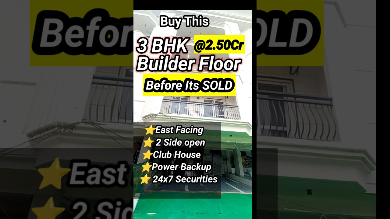 🏠😍Ready to move| 3 BHK Builder Floor| Sector 70 Gurgaon