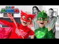 PJ Masks in REAL Life! Gekko and Owlette save us from Romeo