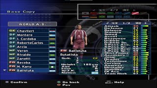 PES - World All Stars - Stats - PS2 PES - World All Stars - Stats - PS2