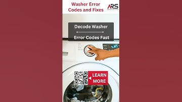 Decode Washer Error Codes