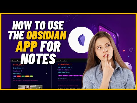 Obsidian Note Taking Tutorial for Beginners | How to Use the Obsidian App for Notes