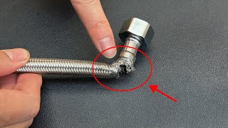Как подсоединить сломанный шланг из стальной проволоки?
