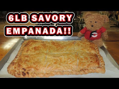 6lb Savory Empanada Challenge w/ Buffalo Chicken & Beef Pot Pie!!