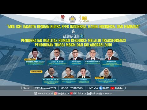 Pembukaan Perdagangan BEI Dalam Rangka Penandatanganan Nota Kesepahaman ISEI Dengan KADIN Jakarta