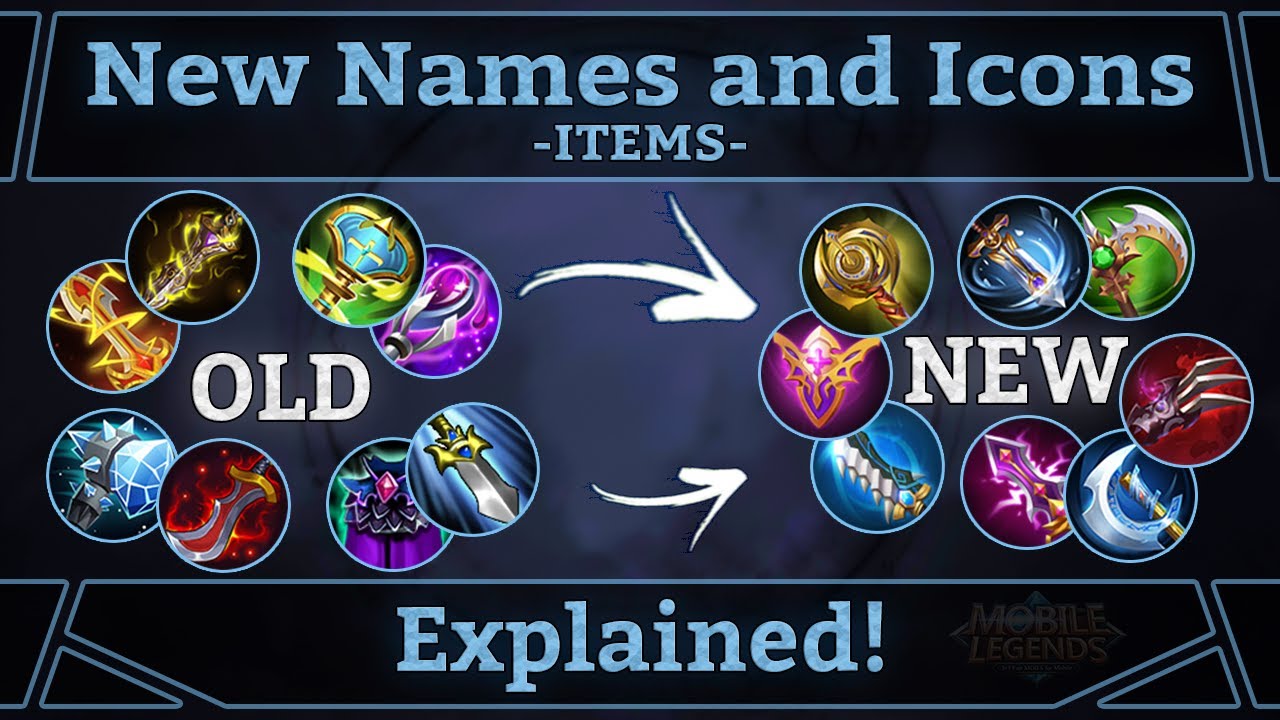 Mobile Legends New Item Names And Icons Explained YouTube
